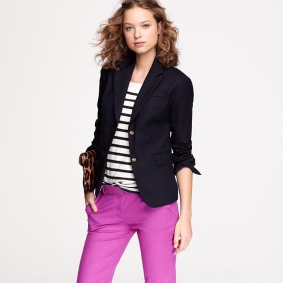 J. Crew Jackets & Blazers - JCREW Navy Wool Classic Schoolboy Blazer Jacket